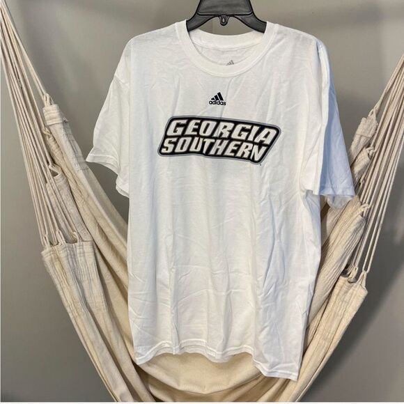 Adidas White Georgia Southern Short Sleeve Tee - Picture 1 of 4
